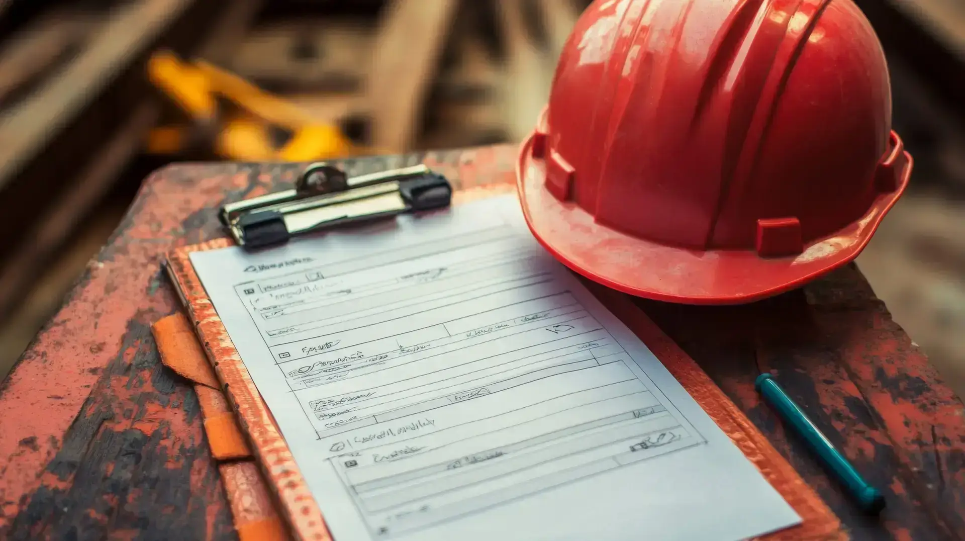 safety checklists equipment maintenance logs construction site scaled